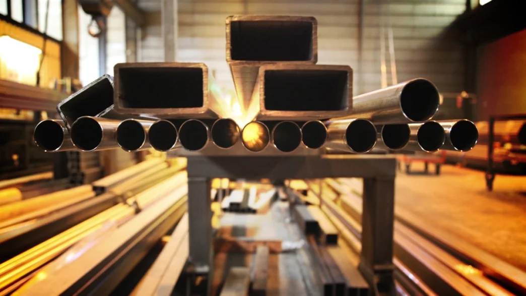 Trabajador en planta de producción de aluminio en Irán