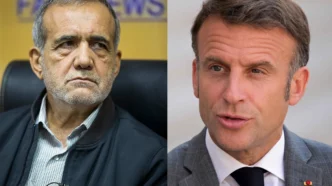 Presidente Pezeshkian durante llamada con Macron sobre el OIEA