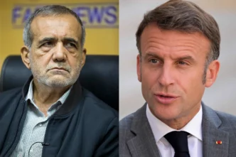 Presidente Pezeshkian durante llamada con Macron sobre el OIEA