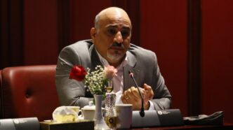 Vicepresidente de la Cámara de Comercio de Irán durante el Día Nacional de la Exportación