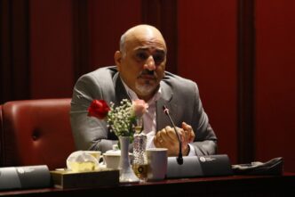 Vicepresidente de la Cámara de Comercio de Irán durante el Día Nacional de la Exportación